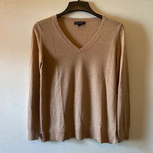 Banana Republic Tan 100% Merino Wool Sweater Size M
